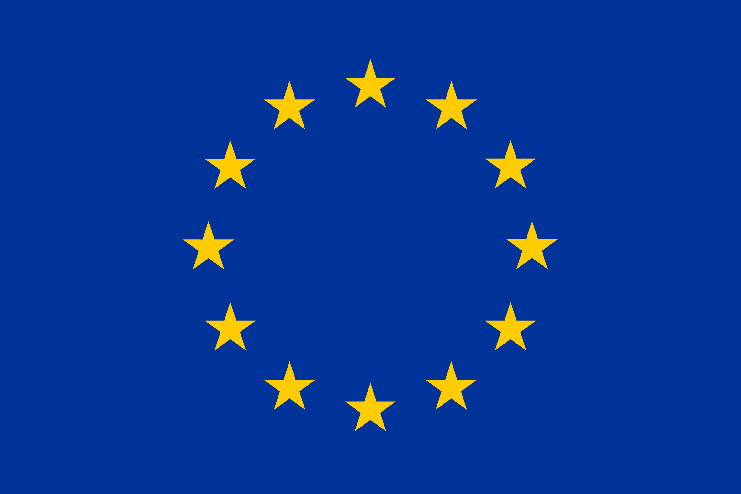 EU flag yellow high